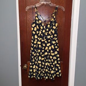 Small Nine Britton navy dress with lemons on it. Never worn, tags are still on!